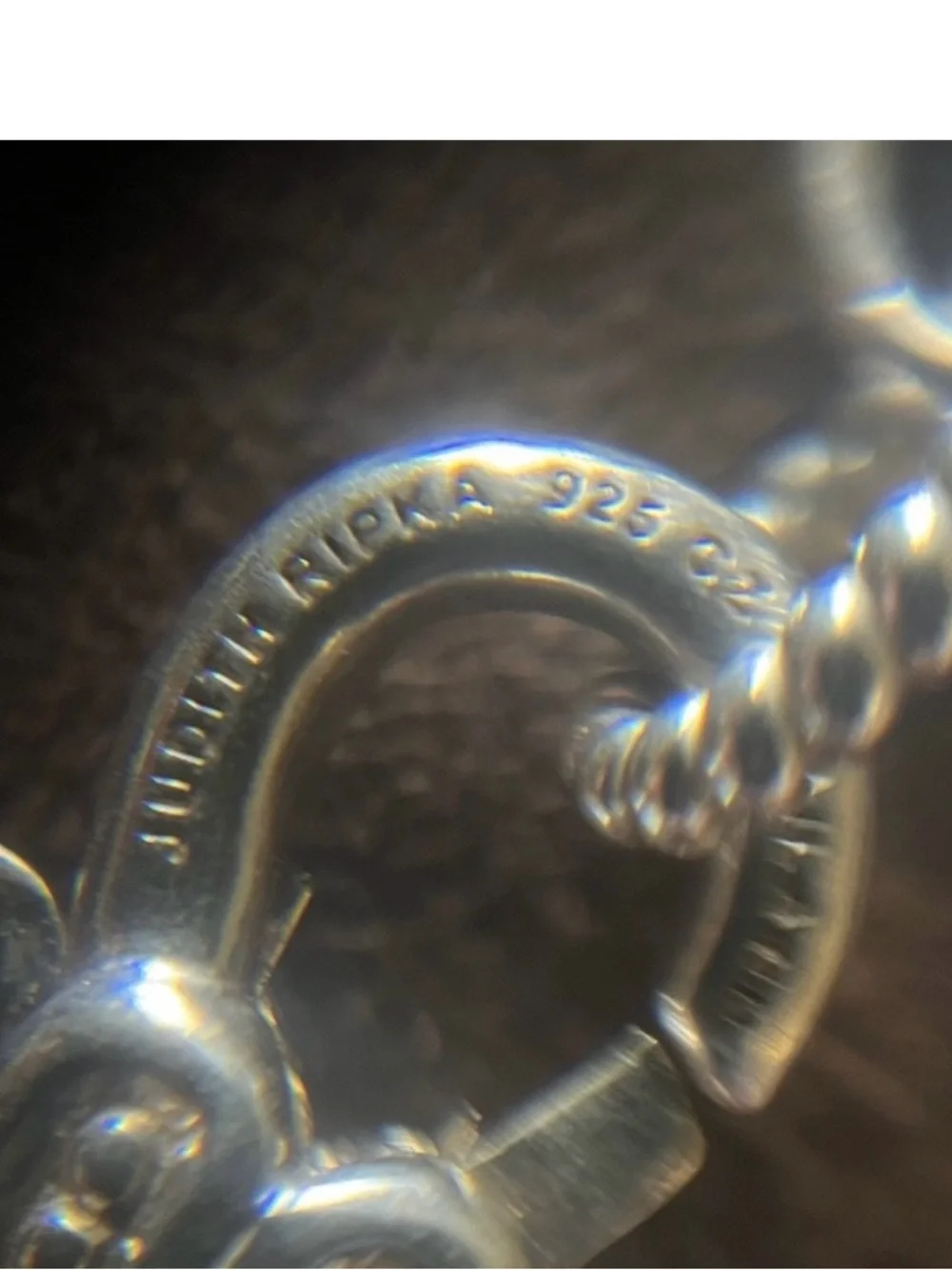 Judith Ripka 925 SS Link Chain and Heart Locket Charm - Picture 5 of 8